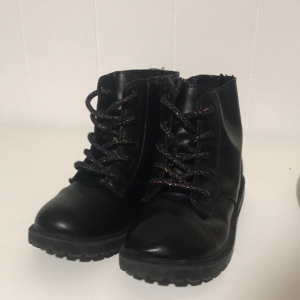 Old Navy Kids Black Combat Boots
